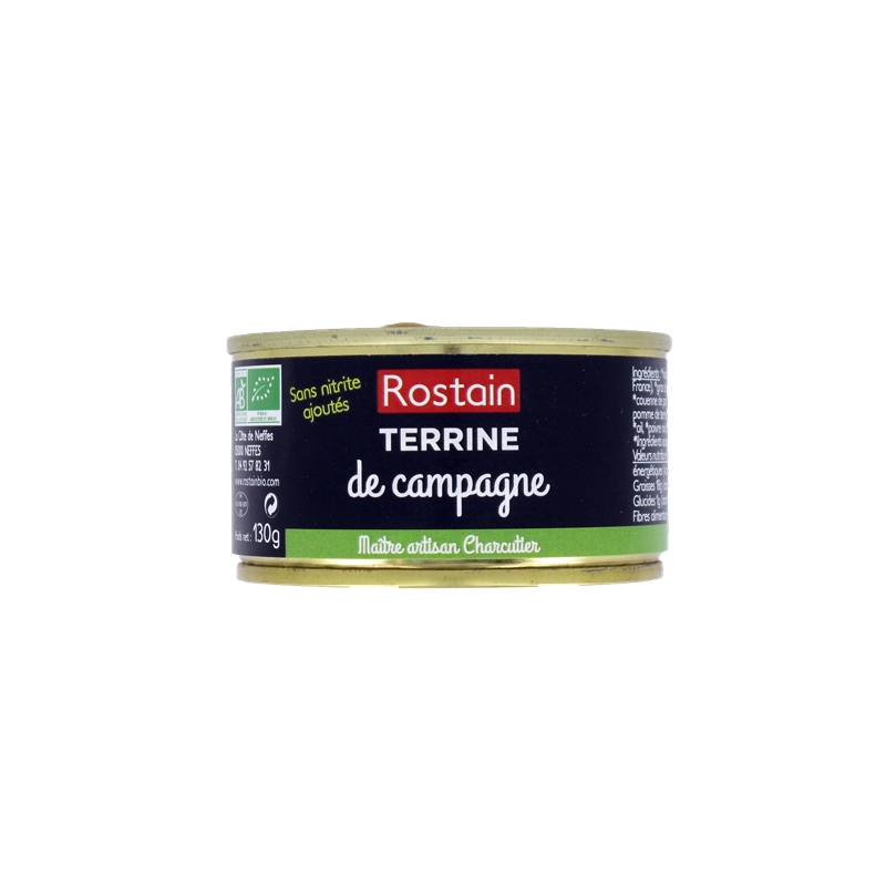 Terrine de campagne sans nitrite ajouté 130g