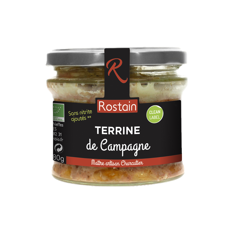 Terrine de campagne sans nitrite ajouté 180g