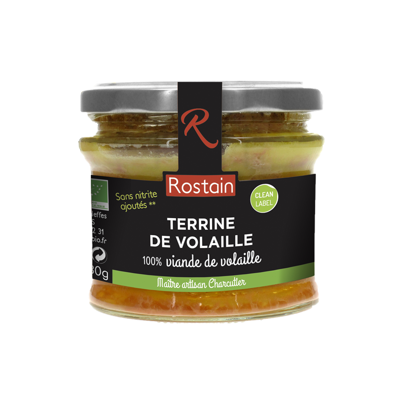 Terrine de volaille sans nitrite ajouté 180g