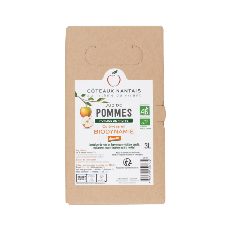 Jus de pomme Demeter bib 3 litres