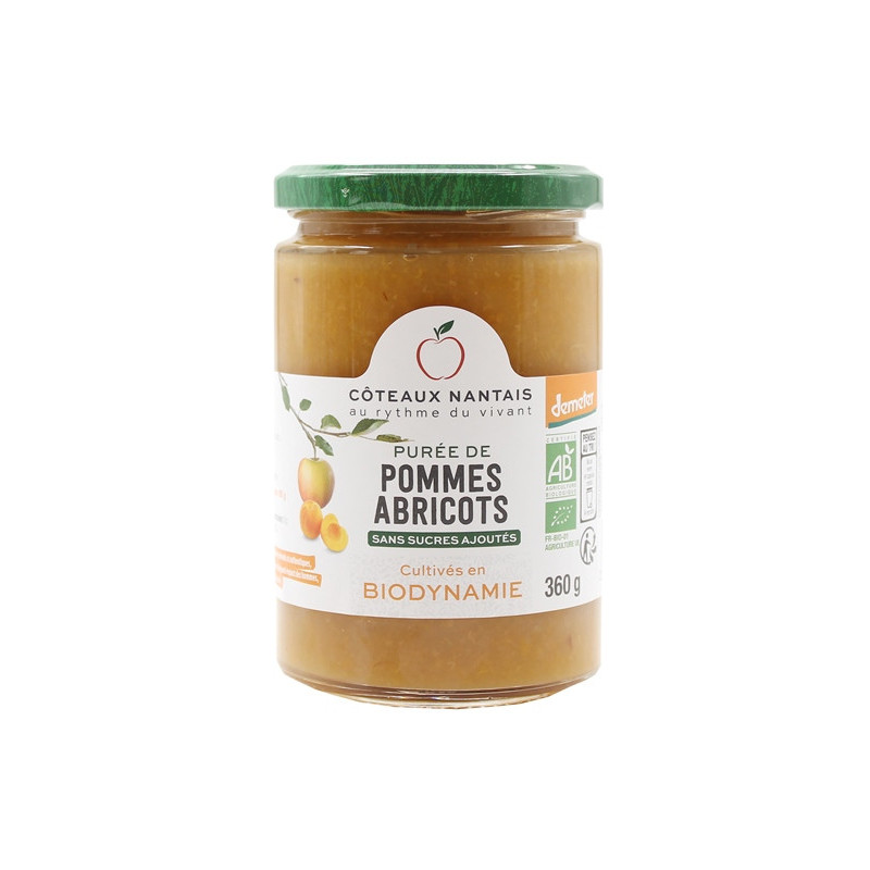 Purée pomme-abricot Demeter 360g