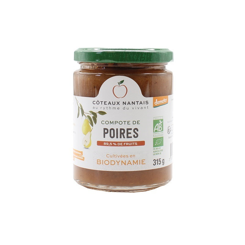 Compote poires Demeter 315g