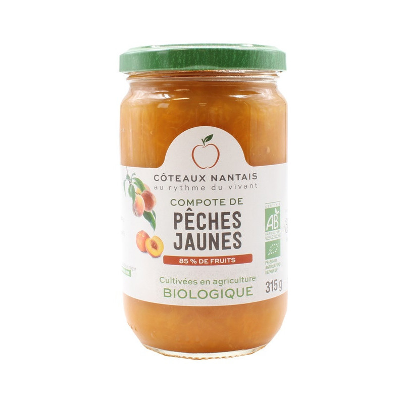 Compote pêches jaunes 315g