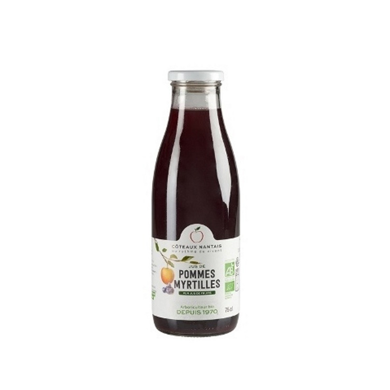 Jus de pommes myrtilles Demeter 75cl