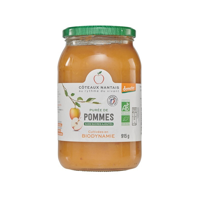 Purée pomme Demeter 915g