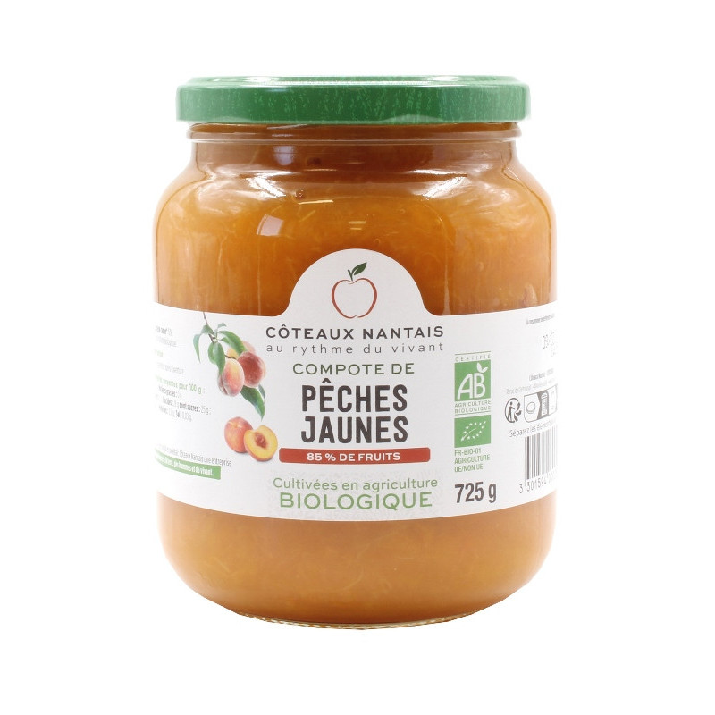 Compote pêche jaune 725g