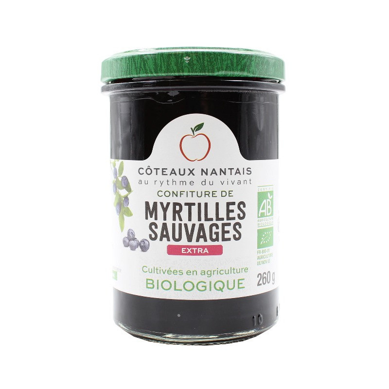 Confiture de myrtilles extra 260g