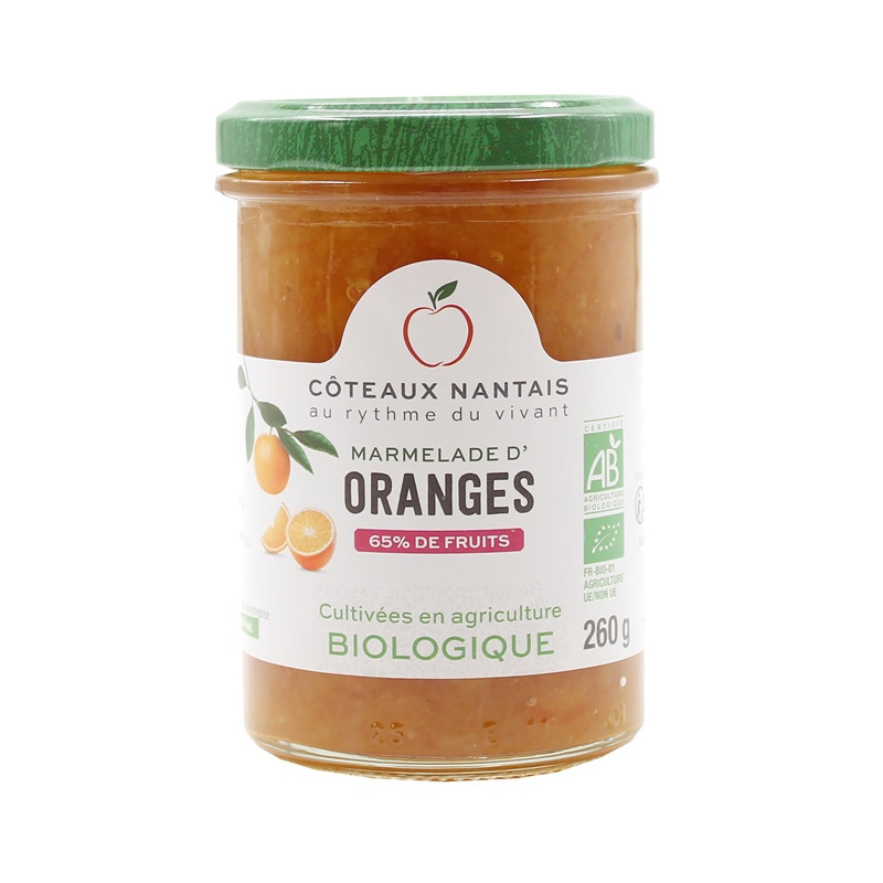 Marmelade d'oranges 65% de fruits 260g