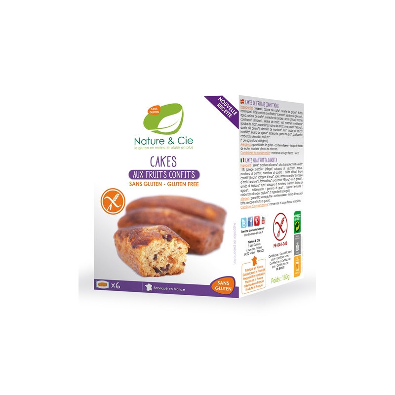 Cakes aux fruits confits 180g