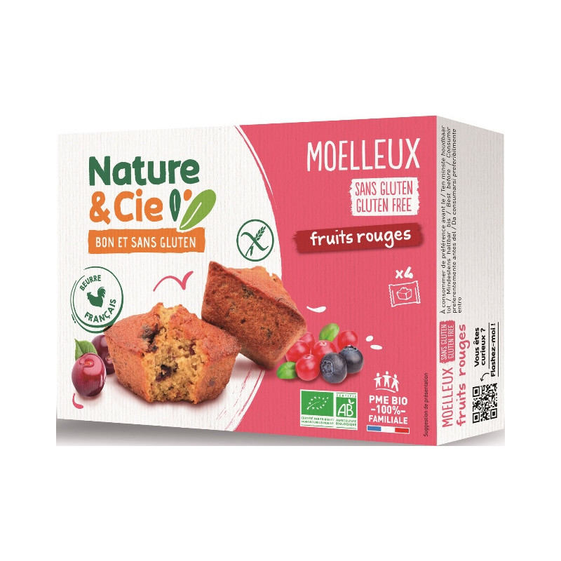 Moelleux fruits rouges 160g