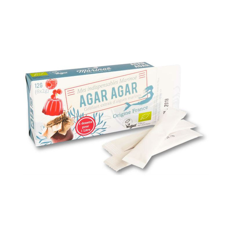 Agar-agar bio sachet 6x2g