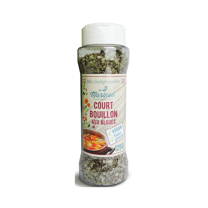 Court bouillon 125g (sel Atlantique, laitue de mer, dulse, nori, wakamé)