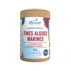 Fines algues marines 30g (laitue de mer, dulse, nori)