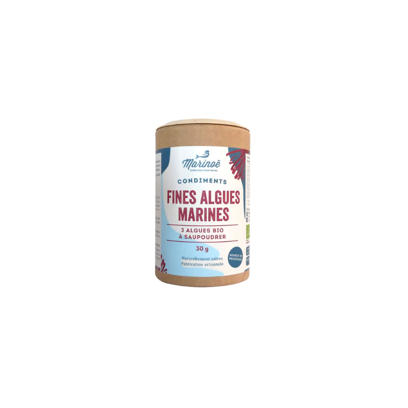 Fines algues marines 30g (laitue de mer, dulse, nori)