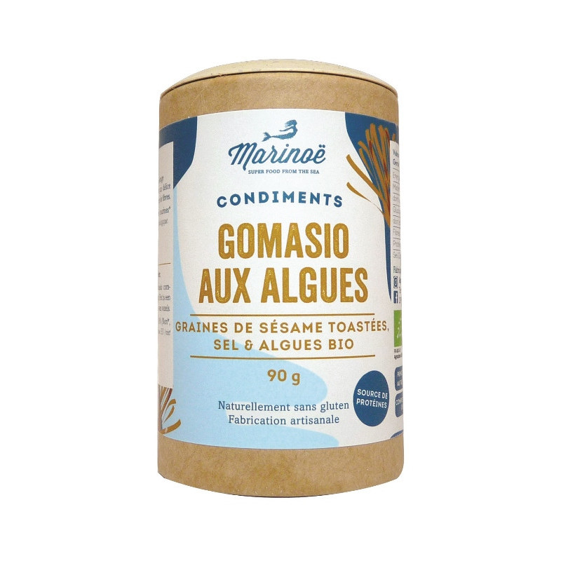 Gomasio aux algues 90g (sésame, sel, nori, farine de wakamé)