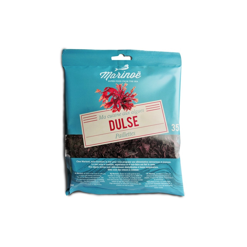 Dulse paillettes 35g, Palmaria palmata (cueillette sauvage, origine Atlantique)