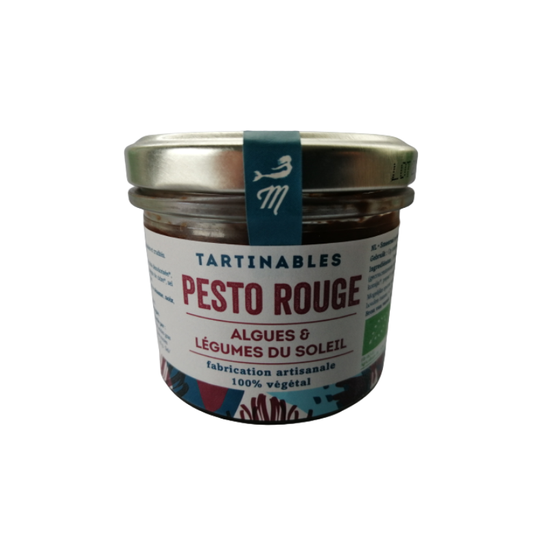 Tartinable pesto rouge algues et légumes du soleil végan, 90g