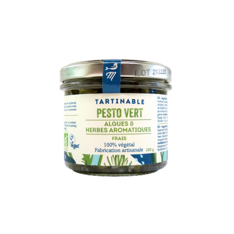 Tartinable pesto vert frais, algues et herbes aromatiques 100g