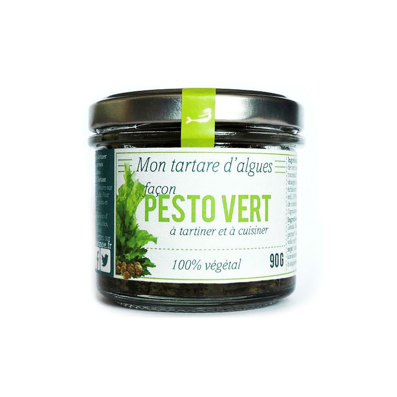 Tartare d'algues façon pesto vert 90g (haricot mer, laitue de mer, wakamé ...)