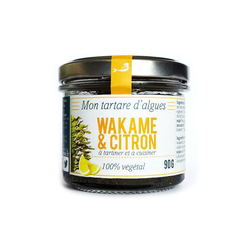 Tartare d'algues wakamé citron 90g (dulse, laitue de mer, wakamé ...)