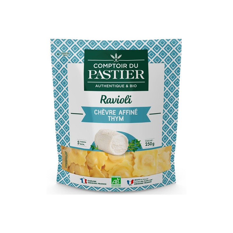 Ravioli chèvre affiné & thym 250g