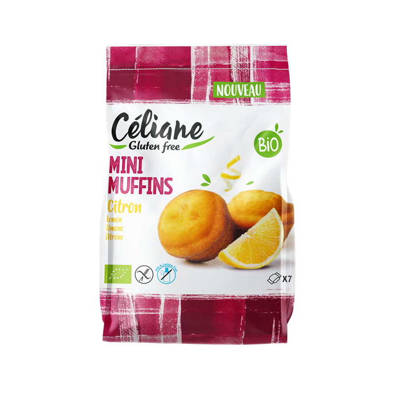 Mini muffins citron sans lactose (x7) 200g