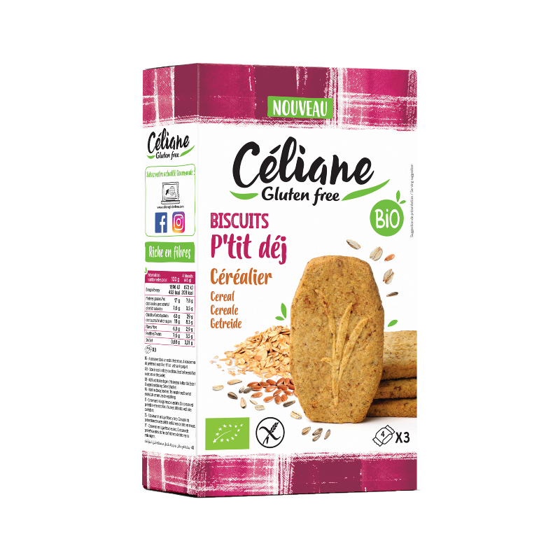 Biscuit petit-déjeuner céréalier 140g