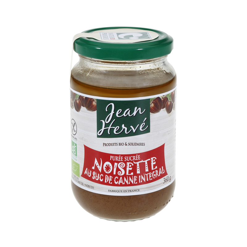 Noisette au suc de canne 360g, noisette 70% et suc de canne intégral 30%