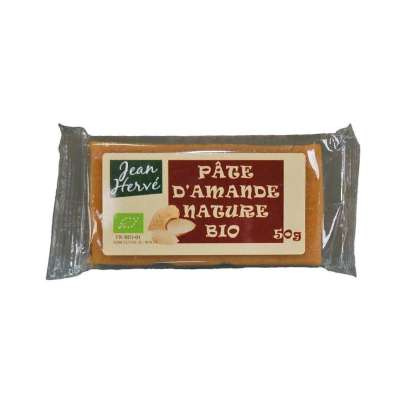 Pâte d'amande nature bio 50g