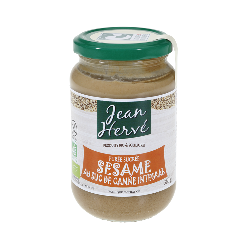 Purée de sésame blanc au suc de canne intégral 360g