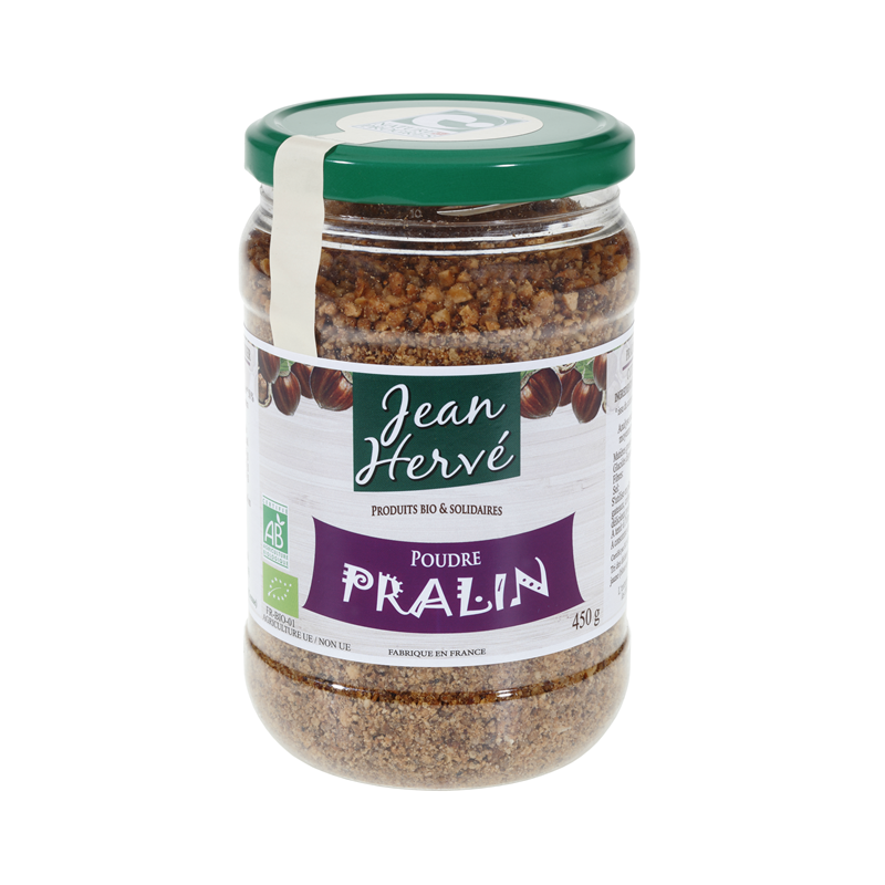 Pralin 450g, noisette 50% et sucre de canne roux 50%