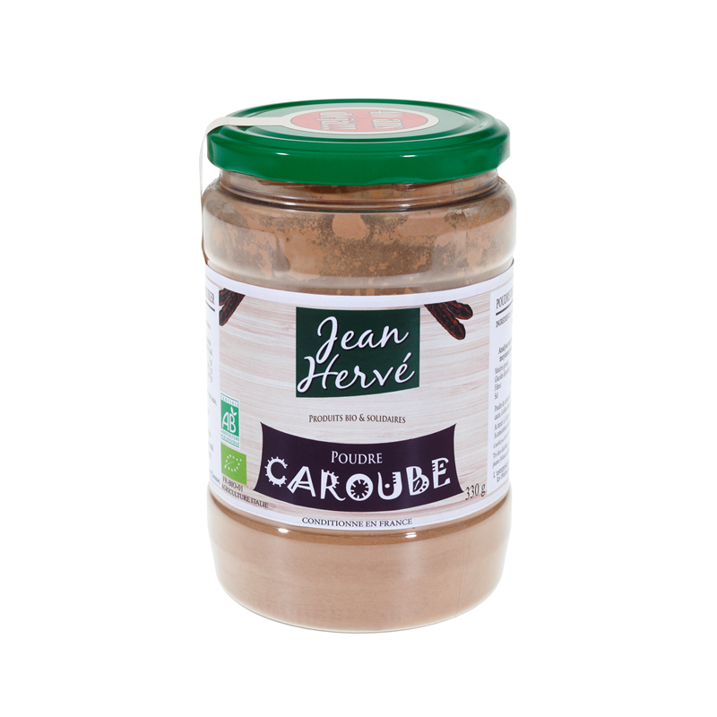 Poudre de caroube 330g, caroube origine Sicile