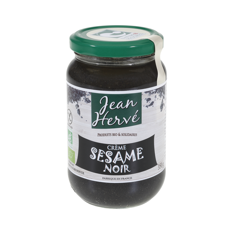 Crème de sésame noir 50% noir 50% complet, 350g