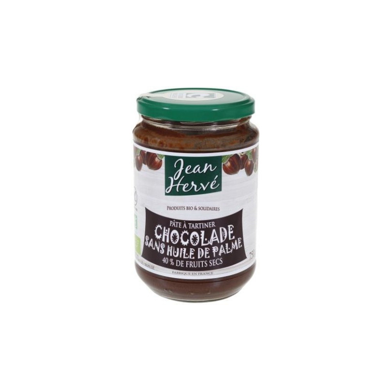 Chocolade sans huile de palme 750g (noisette, cacao avec lait)