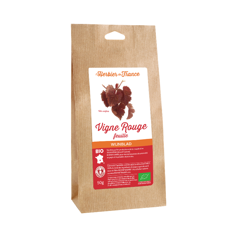 Vigne rouge feuille Biopartenaire 50g