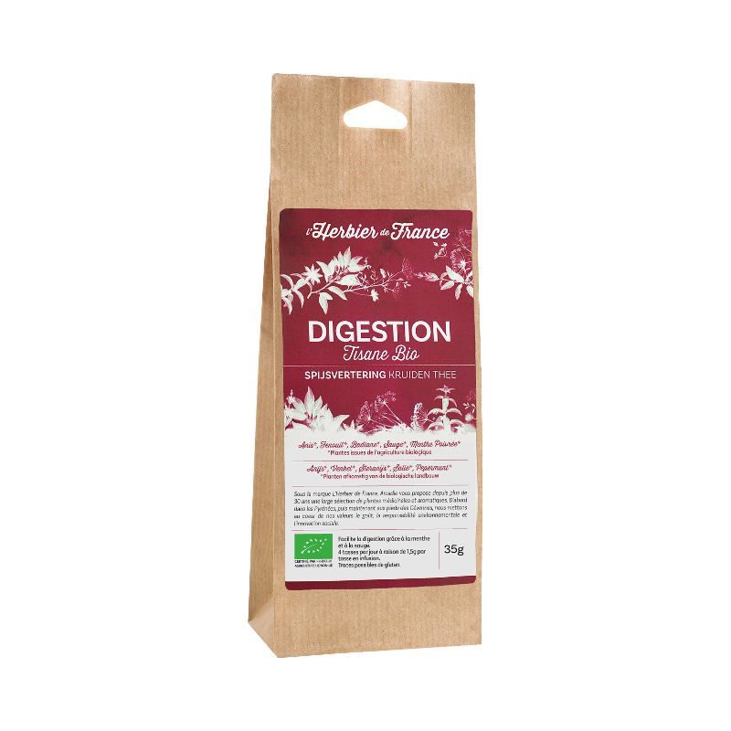 Mélange digestion (anis vert, fenouil, badiane, sauge, menthe poivrée) 35g