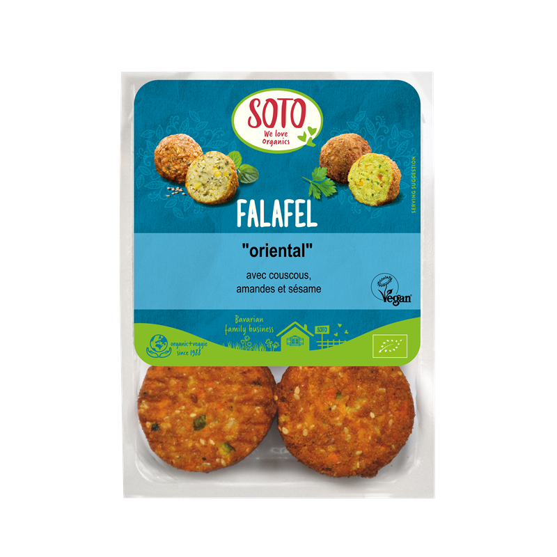 Falafel oriental (couscous, potiron, amande, sésame, épice) 220g