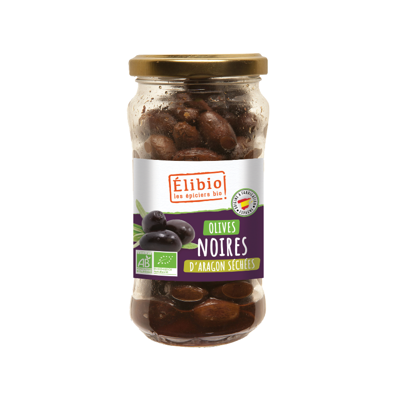 Olive noire aragon 210g poids net égoutté