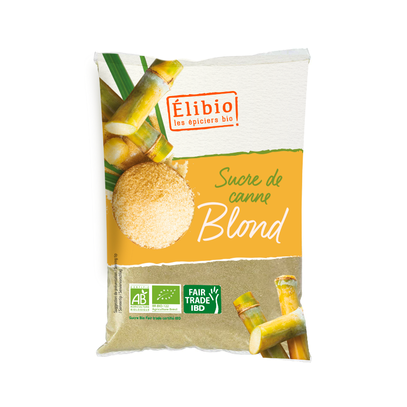 Sucre de canne blond poudre Brésil sachet 1kg