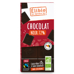 Tablette chocolat noir 72%,...