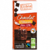 Tablette chocolat noir dessert 72%, commerce équitable, 200g