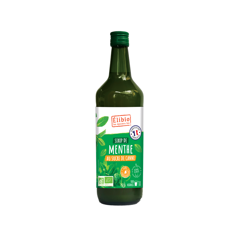 Sirop menthe au sucre de canne 1L