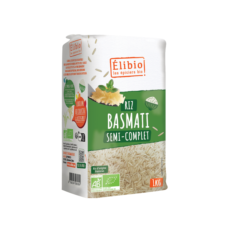 Riz basmati 1/2 complet 1kg