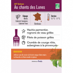 Vin rouge AOP Bordeaux Demeter Le Chant des Lunes 75cl