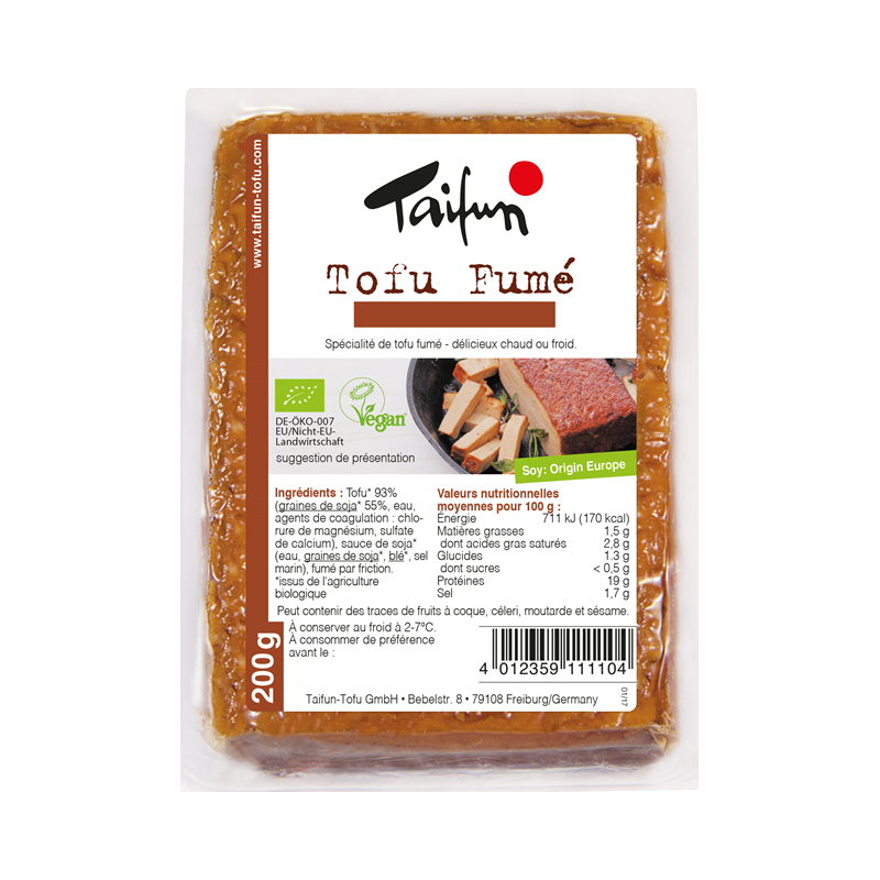 Tofu fumé, chaud ou froid, 200g