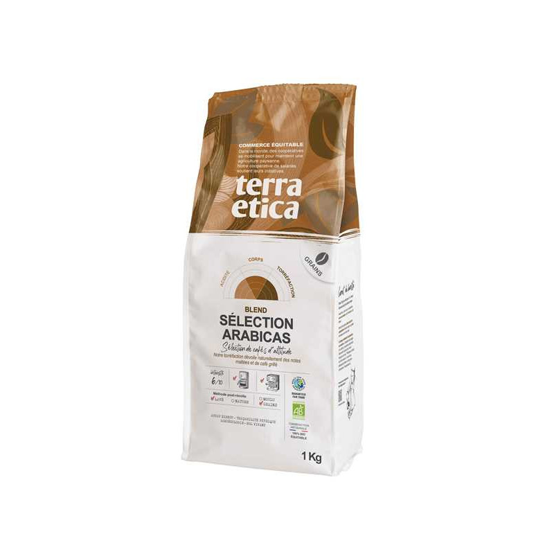 Café sélection arabicas grains 1kg