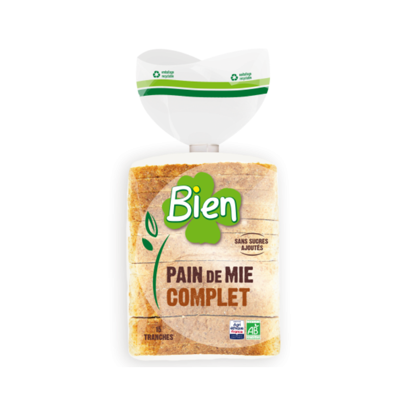 Pain de mie complet 500g