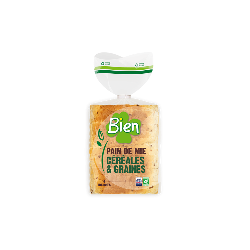 Pain de mie céréales 500g