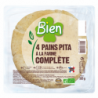 Pain pita à la farine complète x4 320g