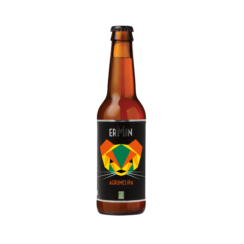 Bière agrumes IPA Ermin 5° 33cl